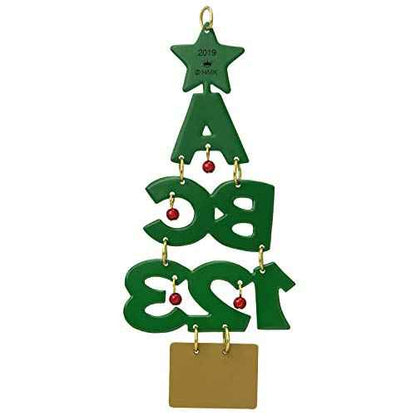 Hallmark Keepsake Christmas 2019 Year Dated A+ A+ School Teacher Ornament, Metal,