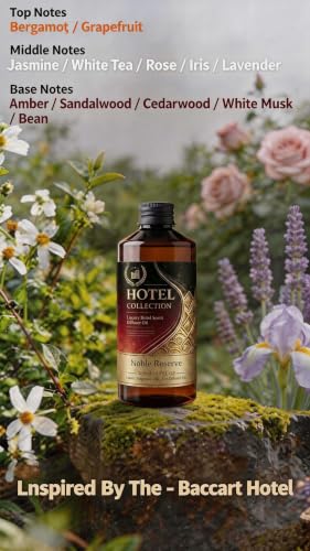 Hotel Diffuser Oil - Bergamot Rose Sandalwood - 200 mL - Luxury Hotel Inspired Scent