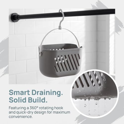 Hanging Shower Caddy 2 Pack Waterproof Bathroom Organizer No Drilling