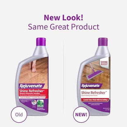 Rejuvenate Shine Refresher Floor Polish Renews Shine On Newer And Recently Restores Floors Including Sealed Hardwood, Laminate, Vinyl And Tile, 32 Ounces