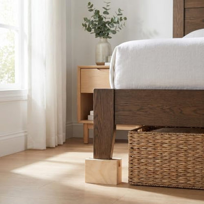 Wooden Furniture Risers 4 Pack - 5cm Lift Blocks for Tables & Sofas