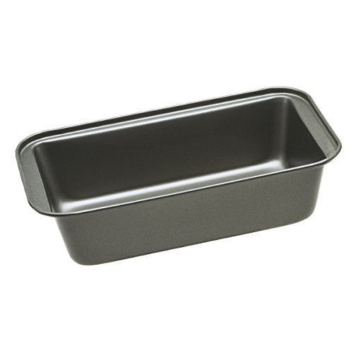 Ecolution Bakeins Large Loaf Pan – PFOA, BPA, and PTFE Free Non-Stick Coating – Heavy Duty Carbon Steel – Dishwasher Safe – Gray – 9.25” x 5.125” x 2.75”