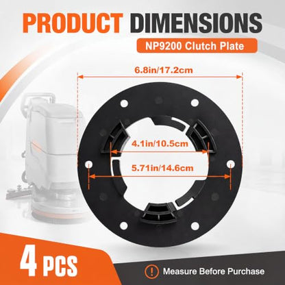 Universal 5 Inch Clutch Plate Pad Driver for Floor Buffers - 4 Pack Variation 4
