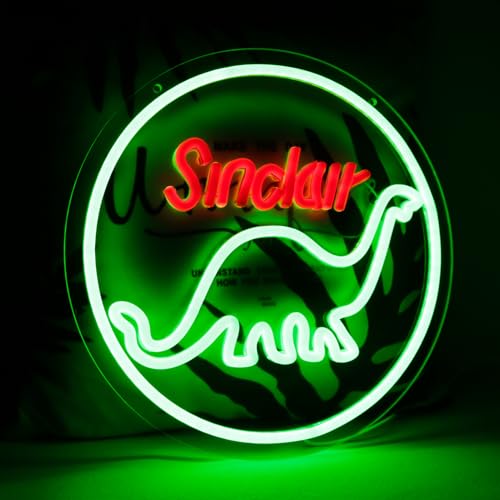 Green Dinosaur Neon Sign for Wall Decor, Bedroom, Man Cave & Gift