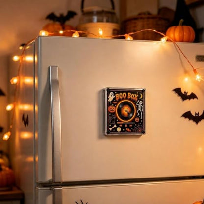 Halloween Magnetic Vinyl Player with NFC Touch-to-Play & 9 Discs - Festive Music Box Set