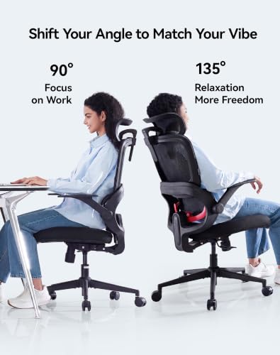 SIHOO B100 SE Ergonomic Office Chair Soft Black with Lumbar Support