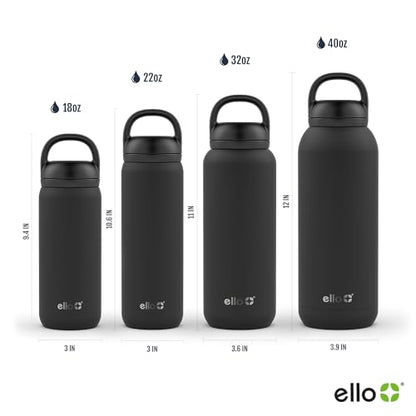 Ello Cooper 22oz Stainless Steel Water Bottle with Straw and Carry Handle