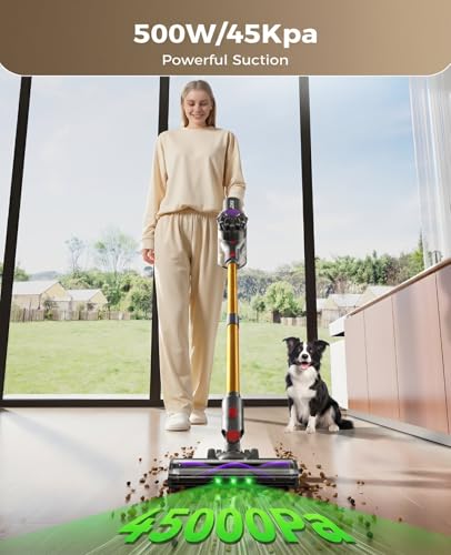 Golden Cordless Stick Vacuum Cleaner 500W 45KPa 45Min Runtime