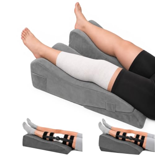 Double Leg Elevation Pillow Set of 2 for Post-Surgery Support
