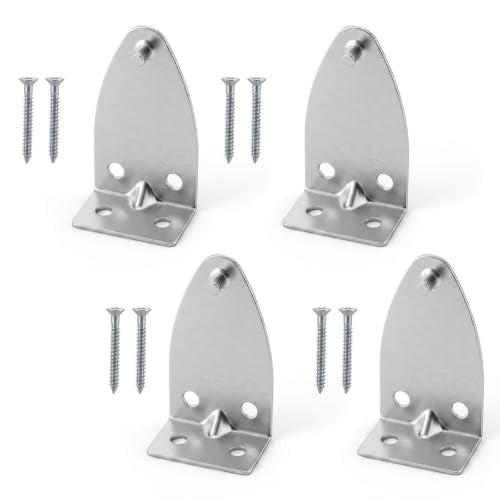 4 Pack Metal Blind Hold Down Brackets for Window Shades & Blinds