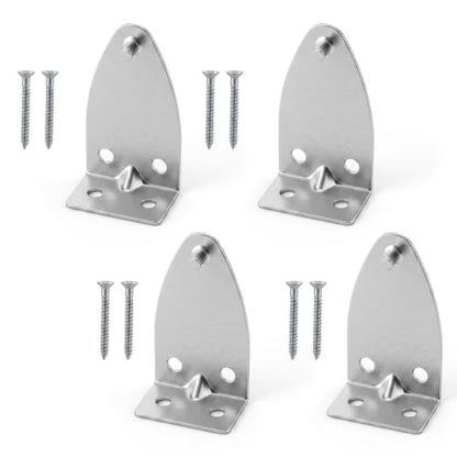 4 Pack Metal Blind Hold Down Brackets for Window Shades & Blinds