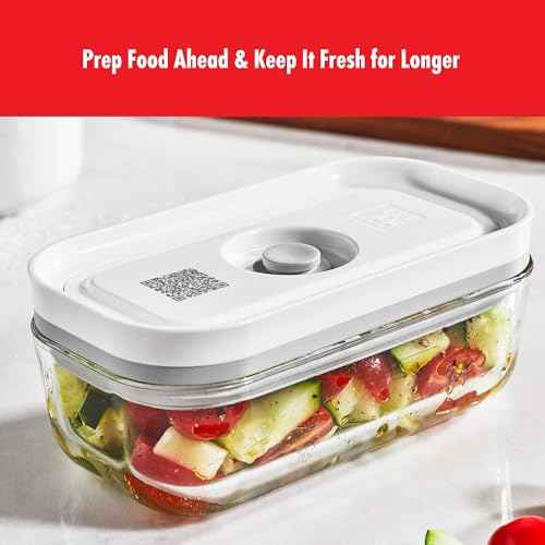 ZWILLING Fresh & Save 4-pc Small Glass Vacuum Sealer Food Storage Containers with Airtight Lids