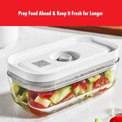 ZWILLING Fresh & Save 4-pc Small Glass Vacuum Sealer Food Storage Containers with Airtight Lids