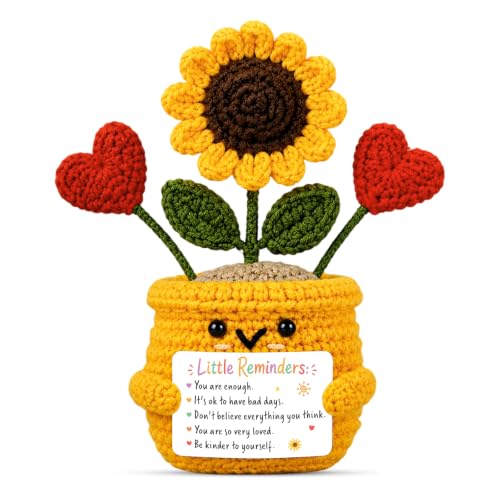 Encouragement Sunflower Gift Set for Stress Relief and Well Wishes for Women and Men