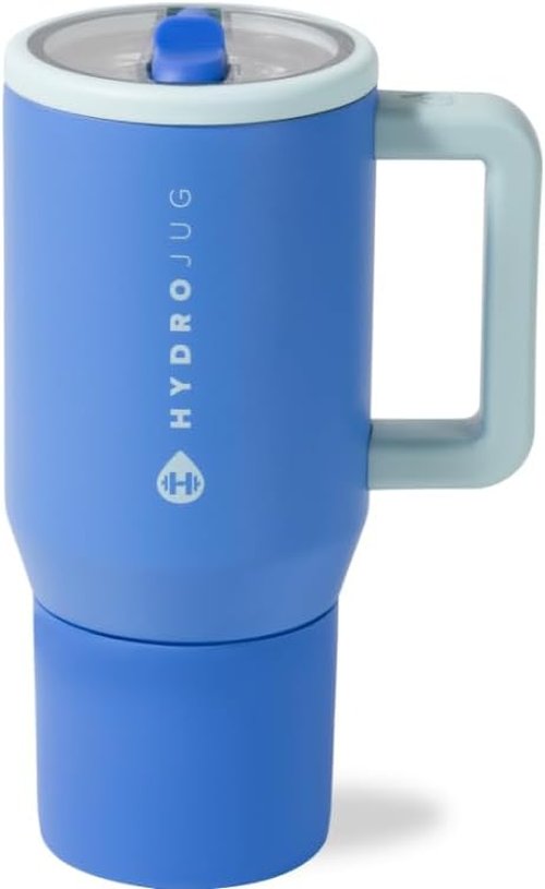 HydroJug Kids - 20 Oz Insulated Water Bottle with Flip Straw & Handle | Leak-Proof & Durable - Riptide