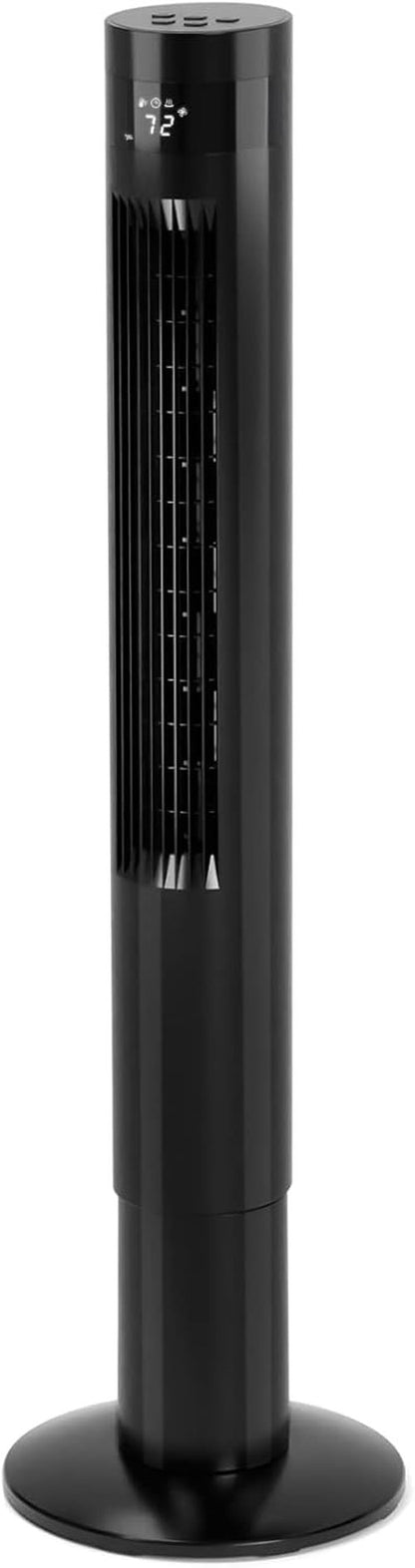 Antarctic Star Portable Tower Fan - 43'' Bladeless Oscillating Fan with Remote Control | Quiet 3-Speed Cooling