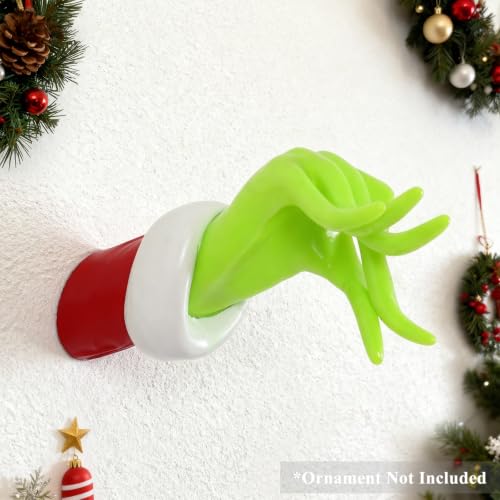 Christmas Hand Wall Decor Ornament Holder - Funny 3D Printed Holiday Accent