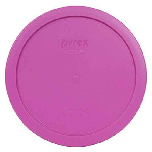Pyrex 7402-PC Pink Plastic Round 6/7 Cup Plastic Storage Lid, Made in USA
