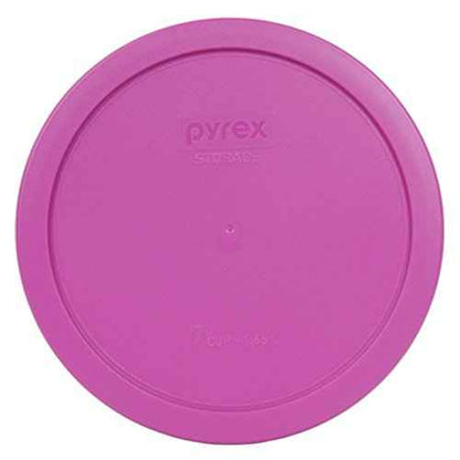 Pyrex 7402-PC Pink Plastic Round 6/7 Cup Plastic Storage Lid, Made in USA