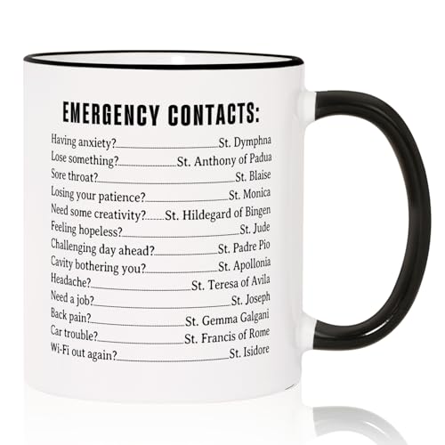 Funny Catholic Mug 11oz - Christian & Religious Coffee Cup Gift for Women Men