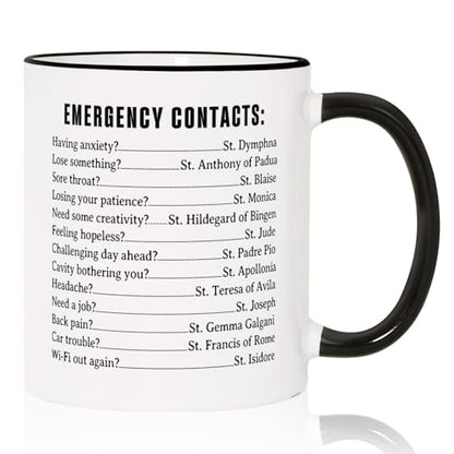 Funny Catholic Mug 11oz - Christian & Religious Coffee Cup Gift for Women Men