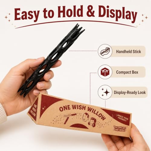 Fantasy Wishing Stick Prop with Display Box for Party & Photo Decor