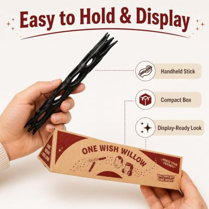 Fantasy Wishing Stick Prop with Display Box for Party & Photo Decor