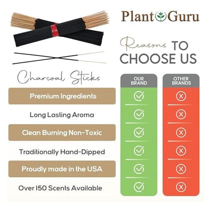 Nag Champa Incense Sticks 11" Bulk - 1 Bundle 85 to 100 Sticks - Smooth and Clean Long Burn Time, 45 to 60 Minutes.