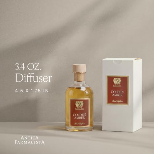 Antica Farmacista Reed Diffuser - Golden Amber Scent, 3.4 fl oz - Pack of 1
