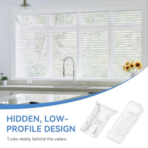 Valance Clips Replacement for Horizontal Blinds - Fits Bali, Graber, Springs