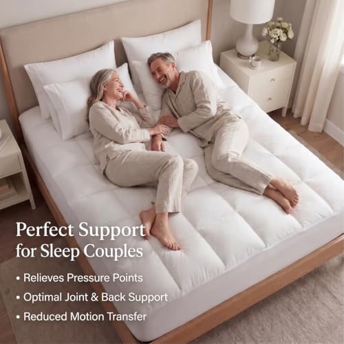 Queen Quilted 1500GSM Luxe Mattress Topper - Plush Cooling Support