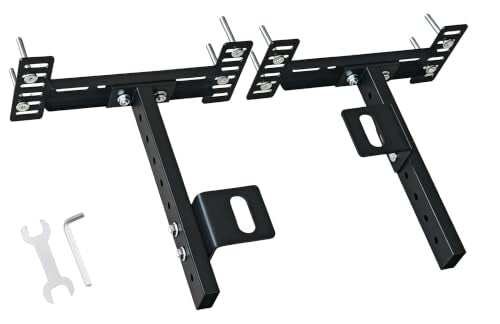Adjustable Metal Bed Frame Headboard & Footboard Bracket Kit - Rust-Resistant Steel
