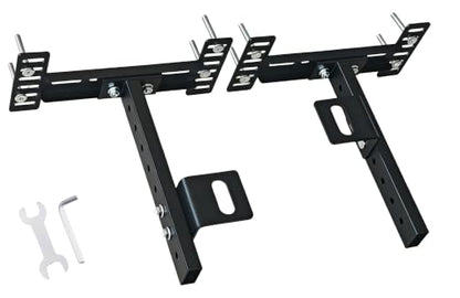 Adjustable Metal Bed Frame Headboard & Footboard Bracket Kit - Rust-Resistant Steel