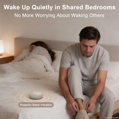 SolaceRise Extra Loud Vibrating Bed Shaker Alarm Clock Putty Variation