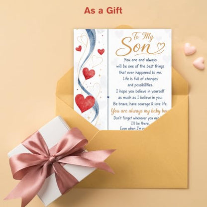 Birthday Card for Son - Happy Birthday Gift from Mom and Dad C Style