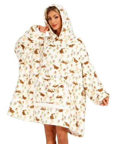 Adult Cozy Wearable Blanket Hoodie XX-Large Yy01 - TV Lounge Wrap
