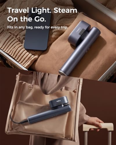 Handheld Travel Garment Steamer with Suction - Fast Wrinkle Remover