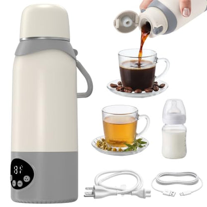 Portable Electric Kettle 17oz with Precise Temperature Control for Travel