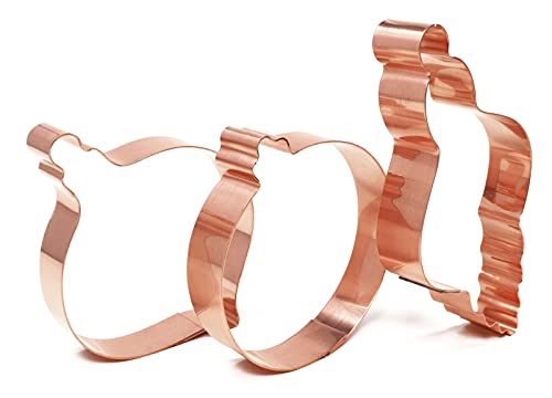 Christmas Cookie Cutter Set - 3 Piece Ornament Shapes Made in USA