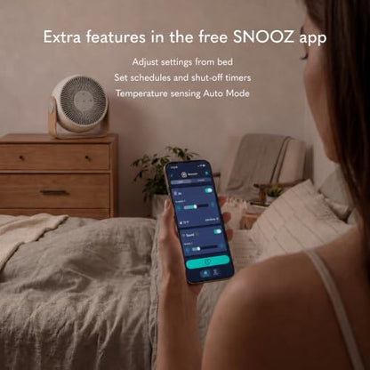 Smart Sleep Fan with White Noise Machine, Adjustable Cooling & App Control
