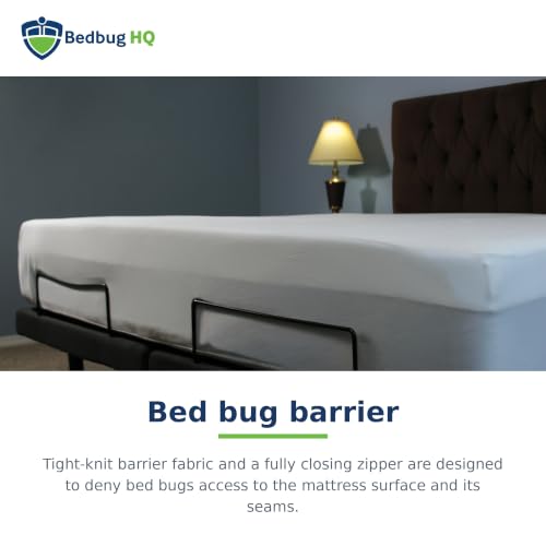 King Waterproof Mattress Encasement Bed Bug & Dust Mite Barrier, Deep Pocket Fit