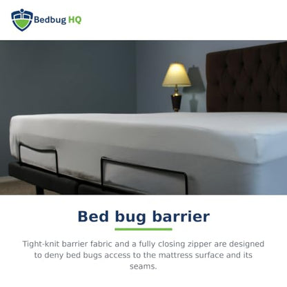 King Waterproof Mattress Encasement Bed Bug & Dust Mite Barrier, Deep Pocket Fit