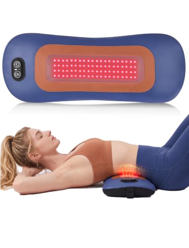 4-in-1 Lumbar Support Pillow with Red Light & Heating - Back Massager