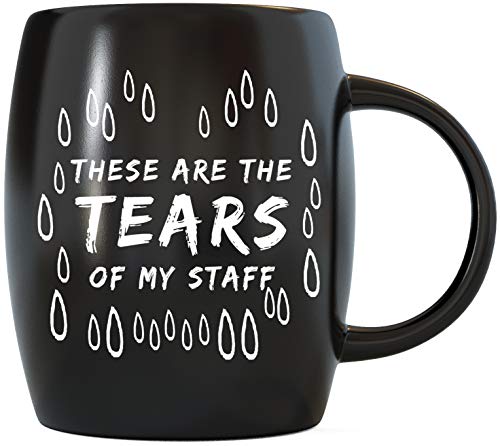Funny Office Mug 16oz - World's Best Boss Joke Gift for Coworkers