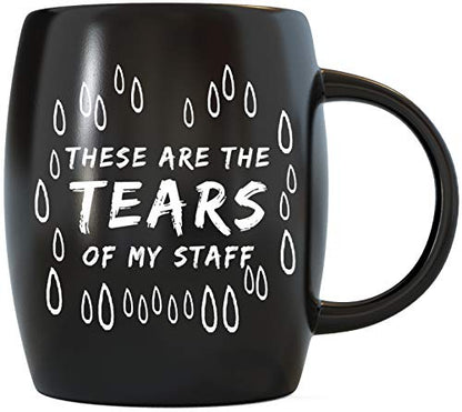 Funny Office Mug 16oz - World's Best Boss Joke Gift for Coworkers