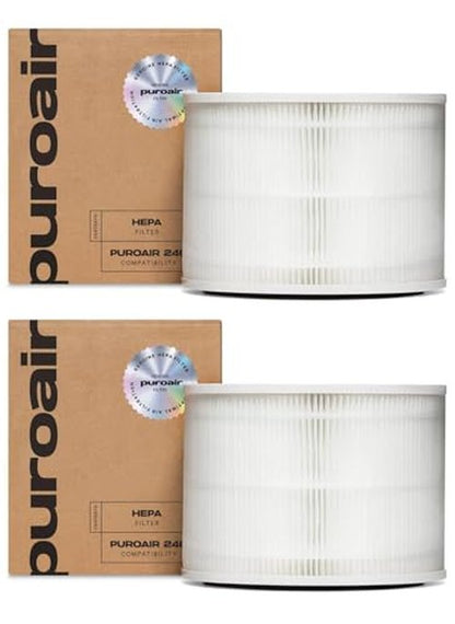 PuroAir 240 Replacement Filter - Genuine Puro Air 240 Filter Replacement - Official PuroAir Air Purifier HEPA Filter with CarbonTech Filters 99.9% of Pollen, Dust, Pet Dander, Smoke, Odors