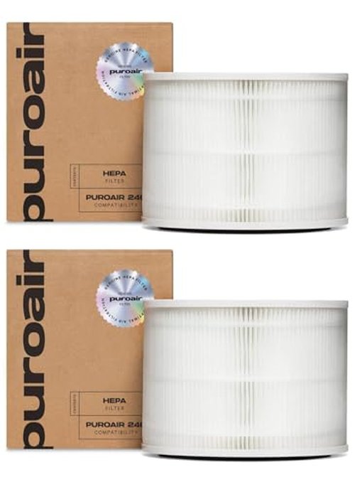 PuroAir 240 Replacement Filter - Genuine Puro Air 240 Filter Replacement - Official PuroAir Air Purifier HEPA Filter with CarbonTech Filters 99.9% of Pollen, Dust, Pet Dander, Smoke, Odors