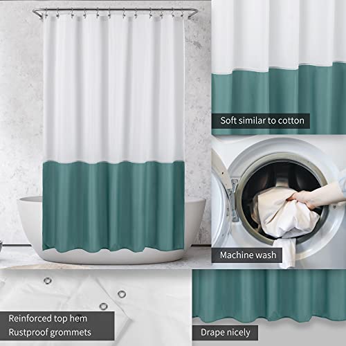 ALYVIA SPRING Stall Fabric Shower Curtain Liner Waterproof - 36" x 72", Soft & Lightweight Small Shower Curtain with Magnets for Narrow Stall Size, Machine Washable - 36x72, Grey