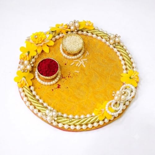 Blue Evil Eye Rakhi Set with Kumkum Holder Thali & Ritual Essentials