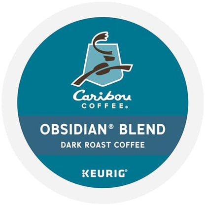 Caribou Coffee Obsidian Keurig Single-Serve K-Cup Pod, Medium Roast Coffee, 96 Count